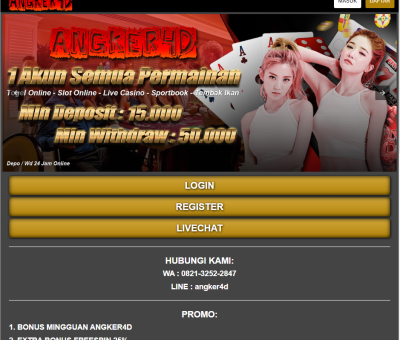 Daftar Situs Judi Game Togel Online Di Situs Slot Gacor Angker4D Hari Ini