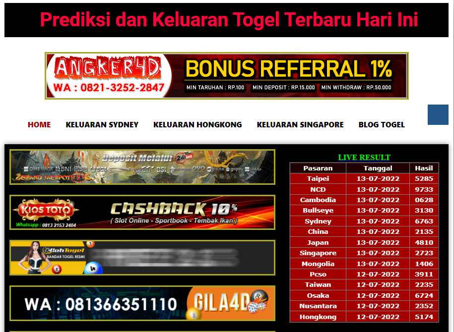 Prediksi Pengeluaran Togel