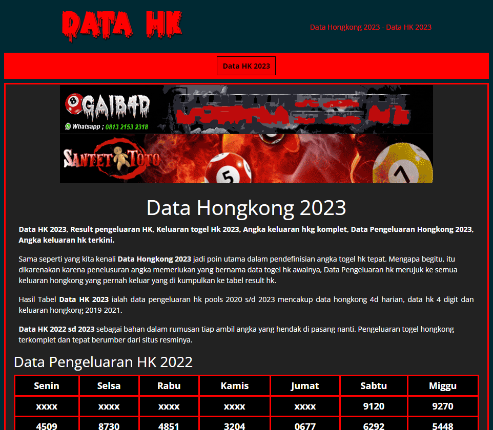 data hk 2023