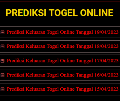 prediksi togel online